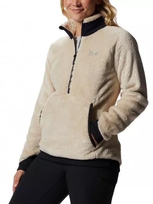 Mountain Hardwear Polartec High Loft Pullover női polár pulóver homok színben 5