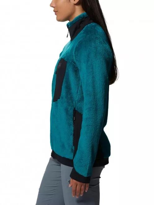 Mountain Hardwear Polartec High Loft Jacket női polár pulóver zöld színben 4