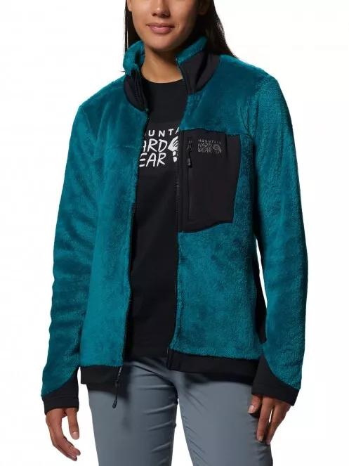 Mountain Hardwear Polartec High Loft Jacket női polár pulóver zöld színben 5