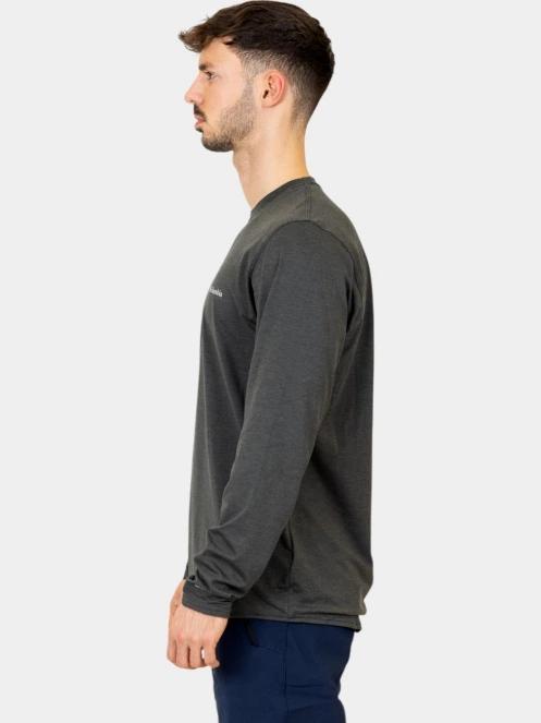 Columbia Tech Trail Long Sleeve Crew II férfi hosszú ujjú sport póló szürke színben 3