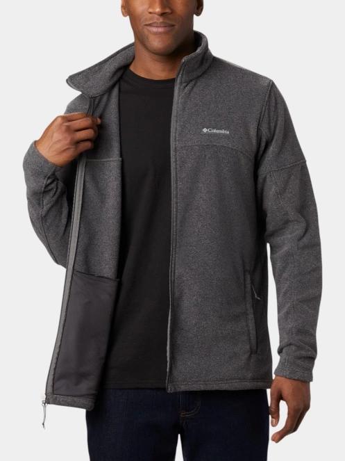 Columbia Basin Trail III Full Zip férfi polár pulóver szürke színben 5