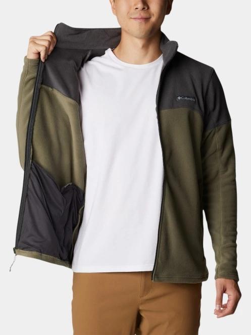 Columbia Basin Trail III Full Zip férfi polár pulóver zöld színben 5
