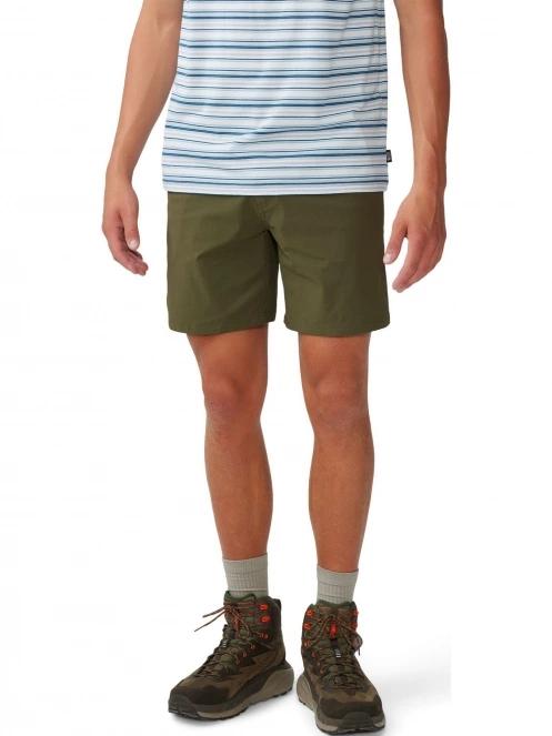 Mountain Hardwear Basin Trek Short férfi túra rövidnadrág zöld színben 2
