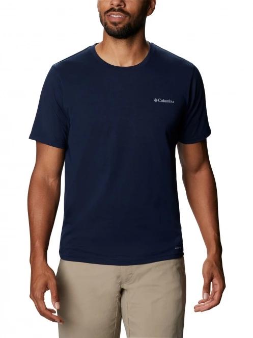 Columbia Men's Sun Trek Short Sleeve Tee férfi rövid ujjú sport póló kék színben 2