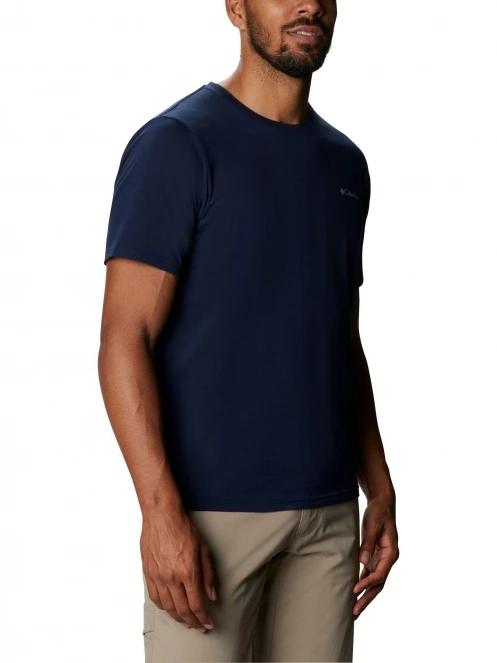 Columbia Men's Sun Trek Short Sleeve Tee férfi rövid ujjú sport póló kék színben 5