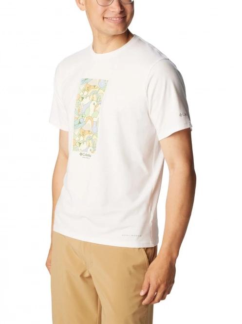 Columbia Men's Sun Trek Short Sleeve Graphic Tee férfi rövid ujjú sport póló fehér színben 5