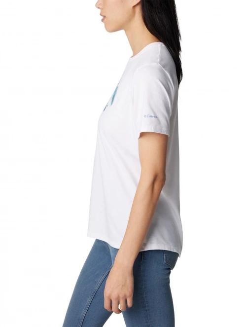 Columbia Sun Trek Short Sleeve Graphic Tee női rövid ujjú póló fehér színben 3