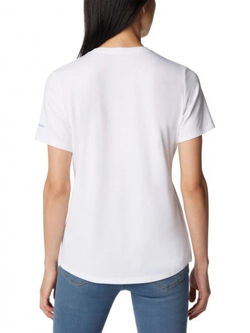 Columbia Sun Trek Short Sleeve Graphic Tee női rövid ujjú póló fehér színben 4