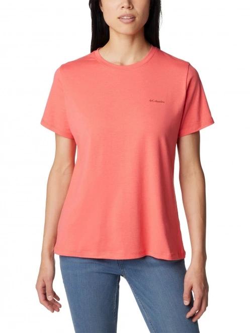 Columbia Sun Trek Short Sleeve Graphic Tee női rövid ujjú póló piros színben 2