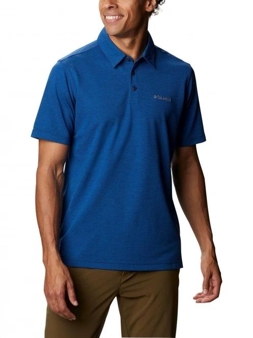 Columbia Havercamp Pique Polo férfi galléros póló kék színben 2