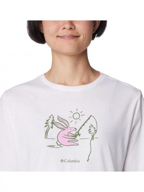 Columbia Bluebird Day Relaxed Crew Neck női rövid ujjú póló fehér színben 6