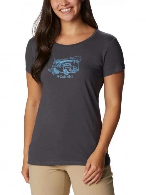 Columbia Daisy Days SS Graphic Tee női rövid ujjú póló szürke színben 2