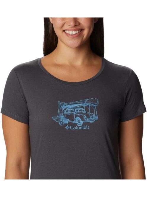 Columbia Daisy Days SS Graphic Tee női rövid ujjú póló szürke színben 5