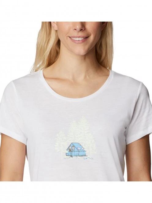Columbia Daisy Days SS Graphic Tee női rövid ujjú póló fehér színben 5