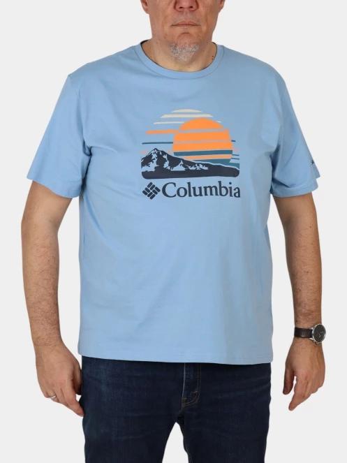 Columbia Path Lake Graphic Tee II férfi rövid ujjú póló kék színben 2
