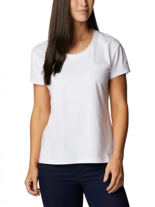Columbia Sun Trek Short Sleeve Tee női rövid ujjú sport póló fehér színben 2