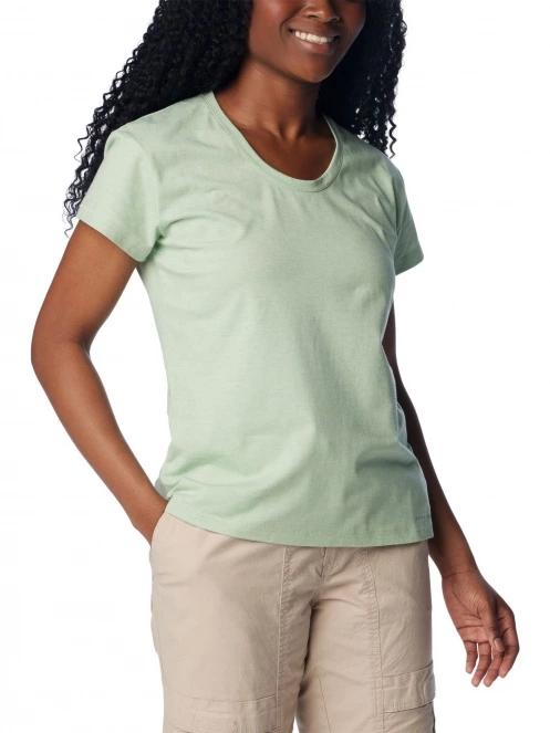 Columbia Sun Trek Short Sleeve Tee női rövid ujjú sport póló zöld színben 5