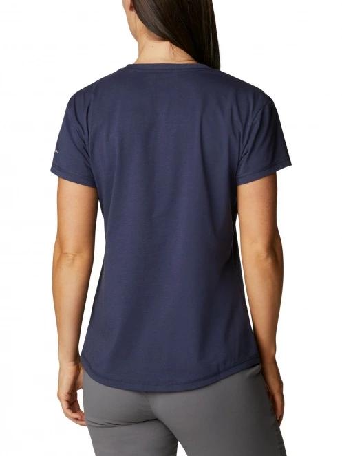 Columbia Sun Trek Short Sleeve Tee női rövid ujjú sport póló kék színben 4