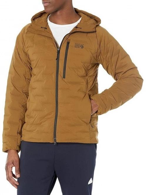 Mountain Hardwear Stretchdown Hoody férfi pehelykabát barna színben 2