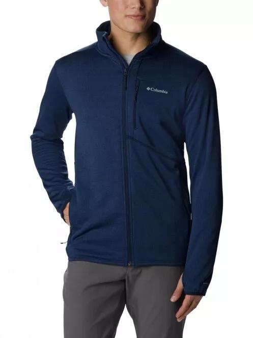 Columbia Park View Fleece Full Zip férfi polár pulóver kék színben 2