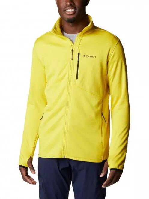 Columbia Park View Fleece Full Zip férfi polár pulóver sárga színben 2