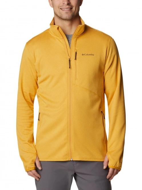 Columbia Park View Fleece Full Zip férfi polár pulóver sárga színben 2