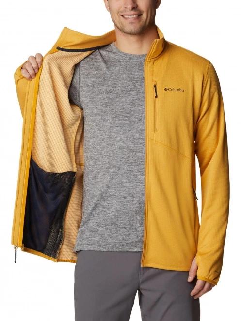 Columbia Park View Fleece Full Zip férfi polár pulóver sárga színben 5