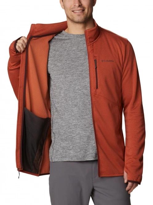 Columbia Park View Fleece Full Zip férfi polár pulóver piros színben 5