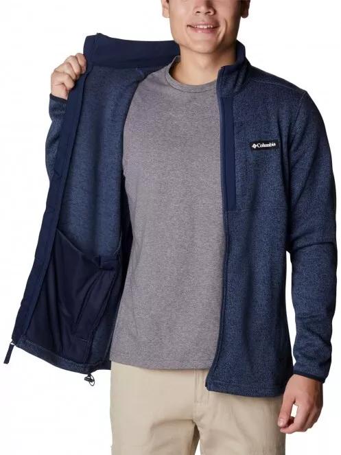 Columbia Sweater Weather Full Zip férfi polár pulóver kék színben 5