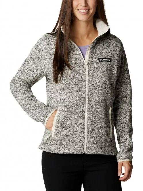 Columbia W Sweater Weather Full Zip női polár pulóver homok színben 2