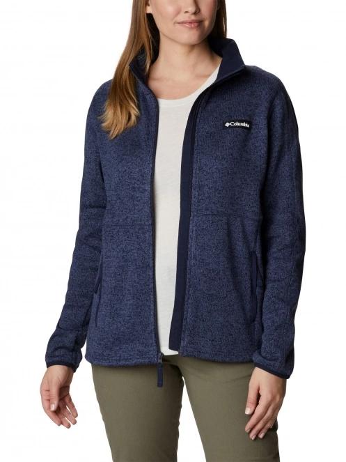 Columbia W Sweater Weather Full Zip női polár pulóver kék színben 5