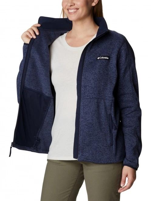 Columbia W Sweater Weather Full Zip női polár pulóver kék színben 6