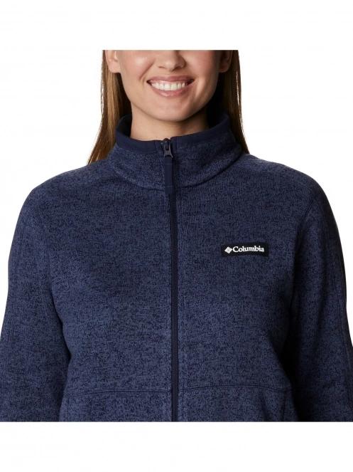 Columbia W Sweater Weather Full Zip női polár pulóver kék színben 7