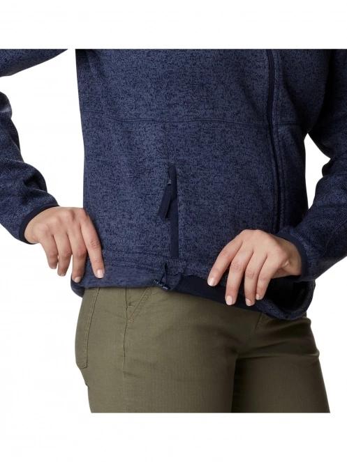 Columbia W Sweater Weather Full Zip női polár pulóver kék színben 8