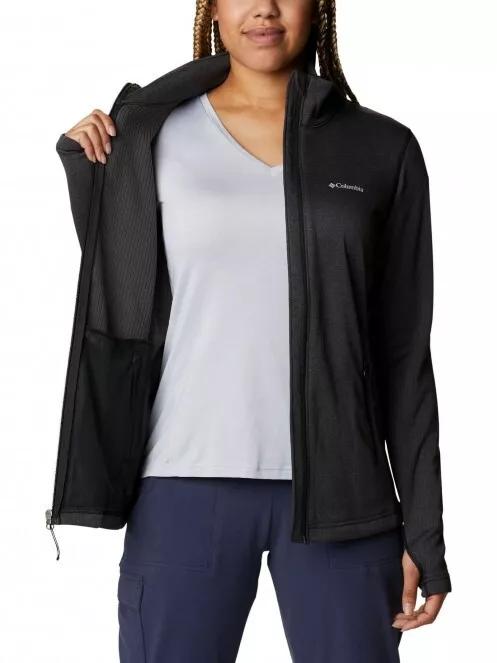Columbia W Park View Grid Fleece Full Zip női polár pulóver fekete színben 5