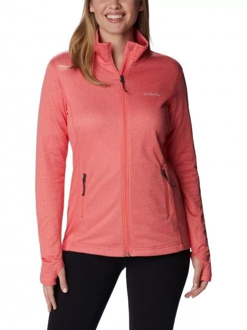Columbia W Park View Grid Fleece Full Zip női polár pulóver rózsaszín színben 2
