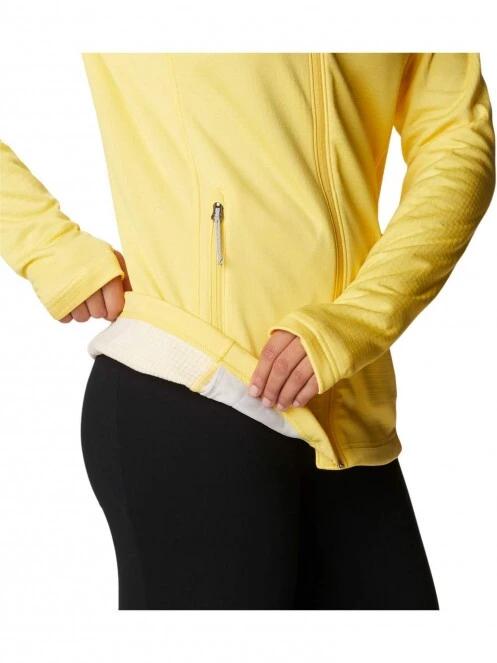 Columbia W Park View Grid Fleece Full Zip női polár pulóver sárga színben 6