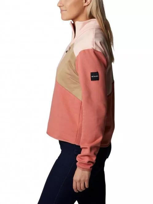 Columbia Columbia Lodge Hybrid Pullover női pulóver piros színben 4