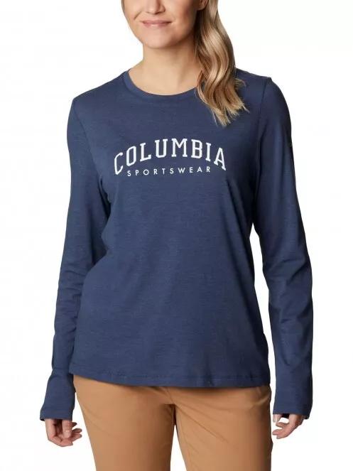 Columbia Columbia Trek Relaxed LS Tee női hosszú ujjú póló kék színben 2