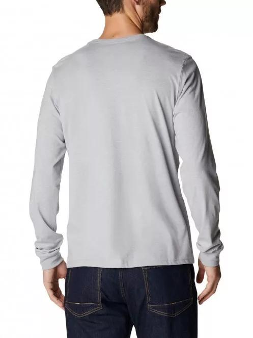 Columbia Apres Lifestyle Graphic Long Sleeve férfi hosszú ujjú póló szürke színben 3