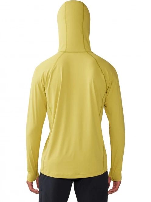 Mountain Hardwear Crater Lake Hoody férfi kapucnis pulóver sárga színben 4