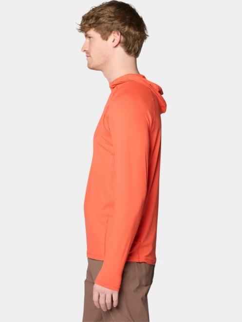 Mountain Hardwear Crater Lake Long Sleeve Hoody férfi hosszú ujjú sport póló piros színben 3