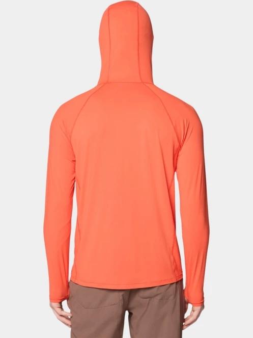 Mountain Hardwear Crater Lake Long Sleeve Hoody férfi hosszú ujjú sport póló piros színben 4