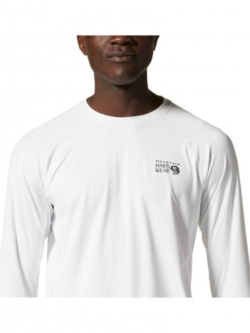 Mountain Hardwear Crater Lake Long Sleeve Crew férfi hosszú ujjú sport póló szürke színben 5