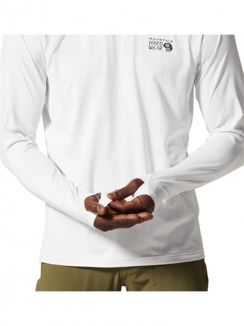 Mountain Hardwear Crater Lake Long Sleeve Crew férfi hosszú ujjú sport póló szürke színben 6