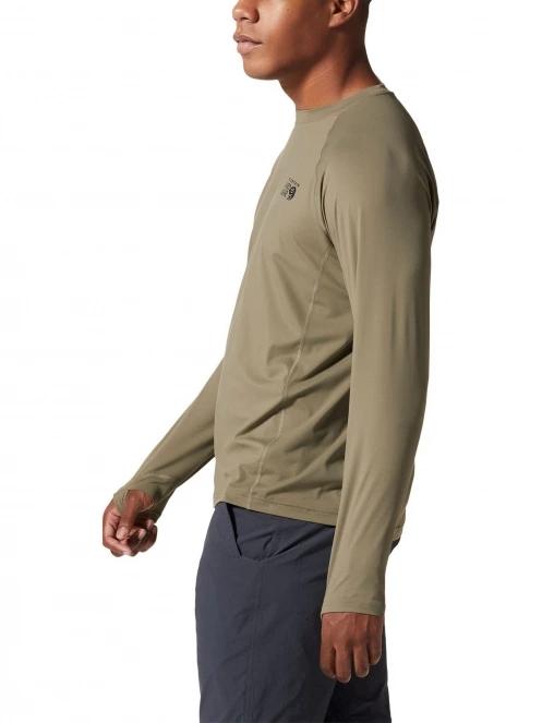 Mountain Hardwear Crater Lake Long Sleeve Crew férfi hosszú ujjú póló zöld színben 3