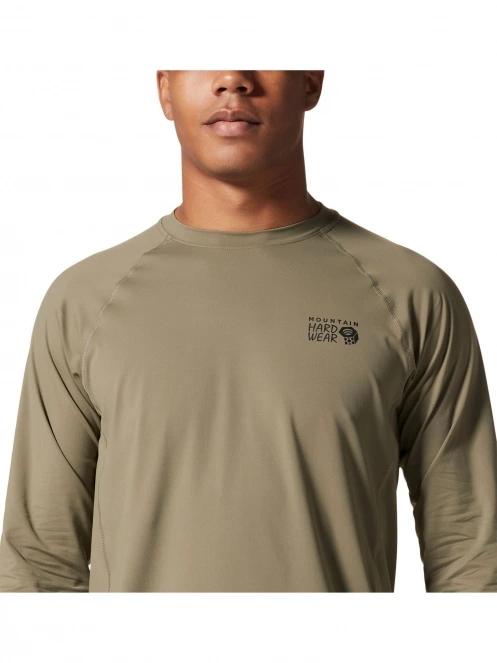 Mountain Hardwear Crater Lake Long Sleeve Crew férfi hosszú ujjú póló zöld színben 5