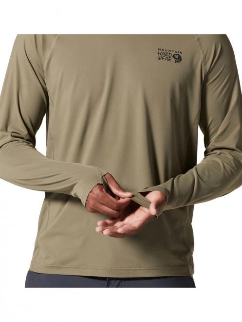 Mountain Hardwear Crater Lake Long Sleeve Crew férfi hosszú ujjú póló zöld színben 6