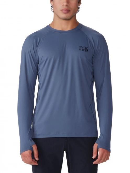 Mountain Hardwear Crater Lake Long Sleeve Crew férfi hosszú ujjú póló kék színben 2