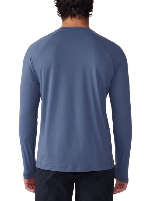 Mountain Hardwear Crater Lake Long Sleeve Crew férfi hosszú ujjú póló kék színben 4